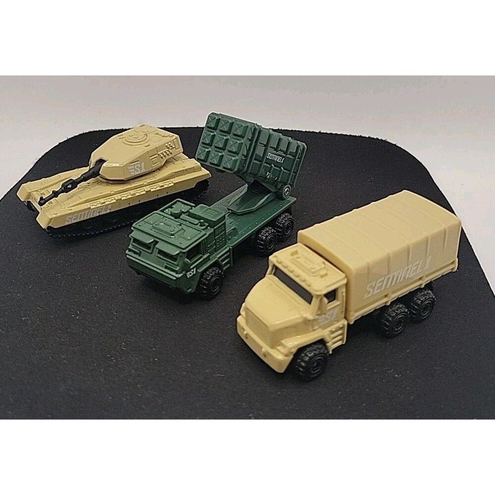 (3) Sentinel 1 Rocket Launcher/Tank/Truck Assault Vehicle Trucks Tank Die-Cast